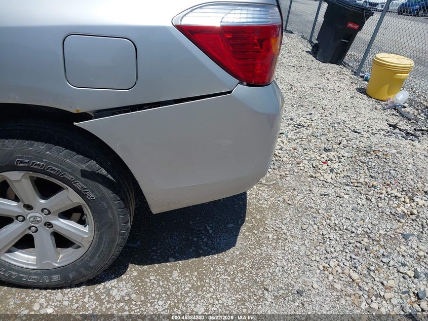 2008 Toyota Highlander VIN JTEDS41A682041092 IAAI salvage auction — UNKNOWN, Salvage (Illinois), sold $1,300 on 2026-07-28 (photo 6)