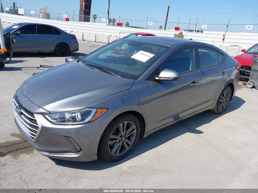 2018 Hyundai Elantra VIN 5NPD84LF1JH285636 IAAI salvage auction — FRONT END, Salvage (California), sold $3,550 on 2026-07-05 (photo 2)