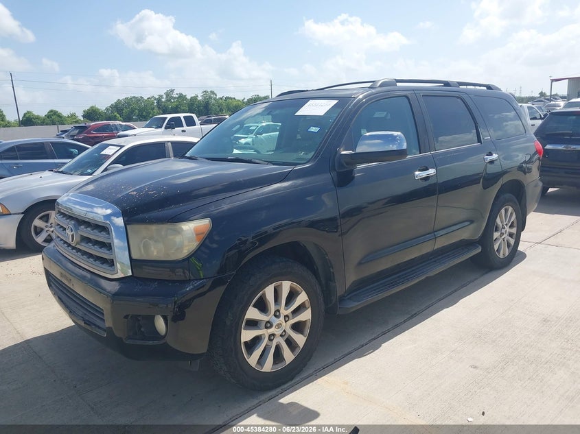 2008 Toyota Sequoia VIN 5TDZY68A38S000440 IAAI salvage auction — NORMAL WEAR, Original (Texas), sold $2,850 on 2026-07-17 (photo 2)