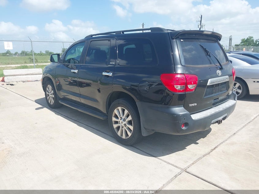 2008 Toyota Sequoia VIN 5TDZY68A38S000440 IAAI salvage auction — NORMAL WEAR, Original (Texas), sold $2,850 on 2026-07-17 (photo 3)
