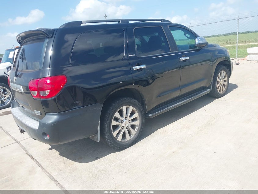 2008 Toyota Sequoia VIN 5TDZY68A38S000440 IAAI salvage auction — NORMAL WEAR, Original (Texas), sold $2,850 on 2026-07-17 (photo 4)