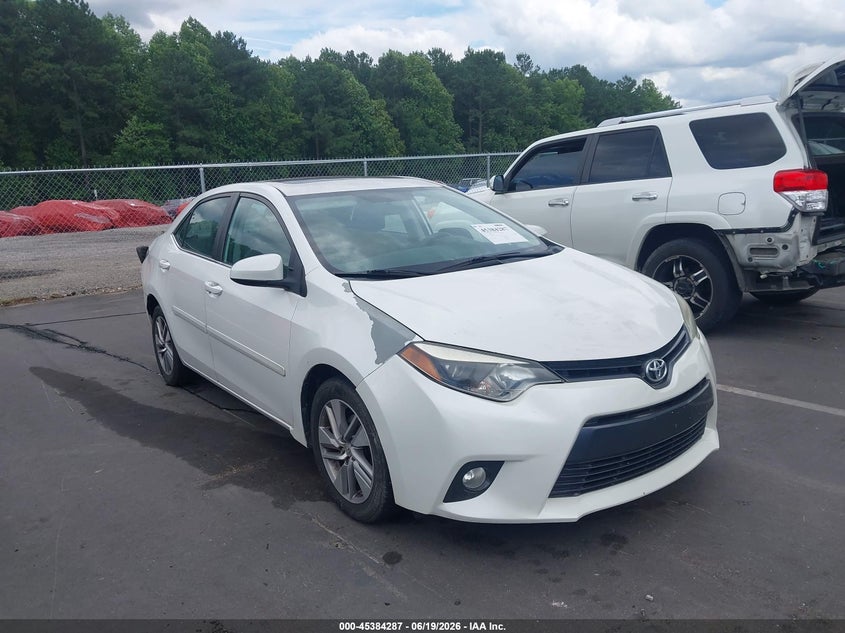 2015 Toyota Corolla VIN 5YFBPRHE4FP192546 IAAI salvage auction — REAR END, Salvage (North Carolina), sold $3,300 on 2026-07-15 (photo 1)