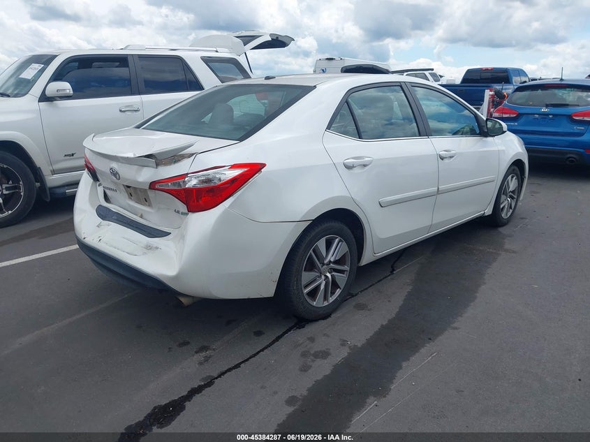 2015 Toyota Corolla VIN 5YFBPRHE4FP192546 IAAI salvage auction — REAR END, Salvage (North Carolina), sold $3,300 on 2026-07-15 (photo 4)