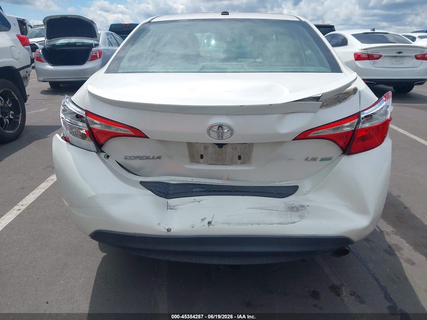 2015 Toyota Corolla VIN 5YFBPRHE4FP192546 IAAI salvage auction — REAR END, Salvage (North Carolina), sold $3,300 on 2026-07-15 (photo 6)
