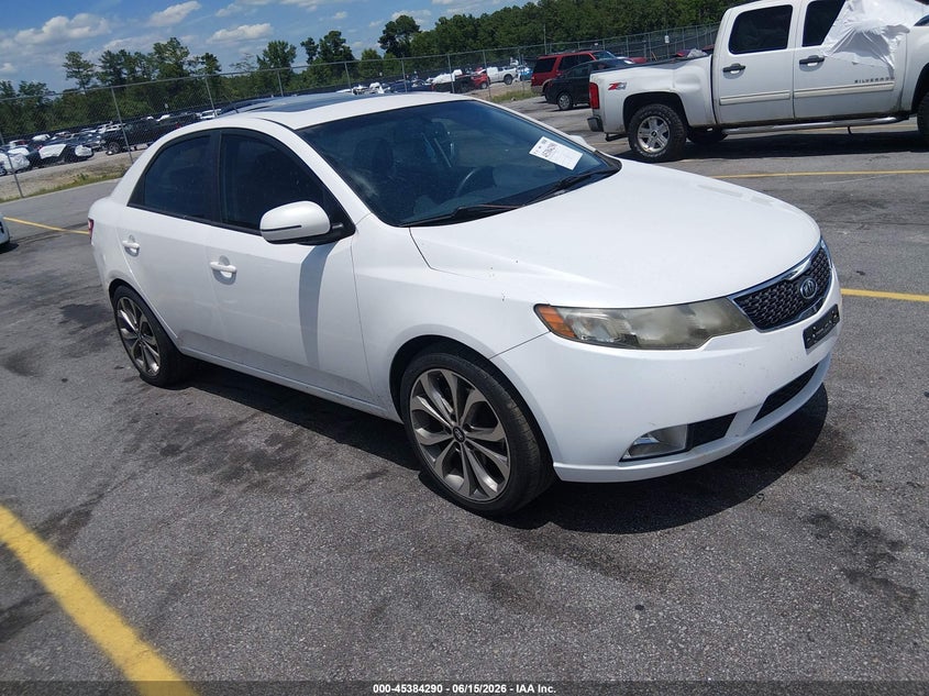 2012 Kia Forte VIN KNAFW4A37C5588802 IAAI salvage auction — LEFT SIDE, Salvage Title, sold $475 on 2026-07-29 (photo 1)