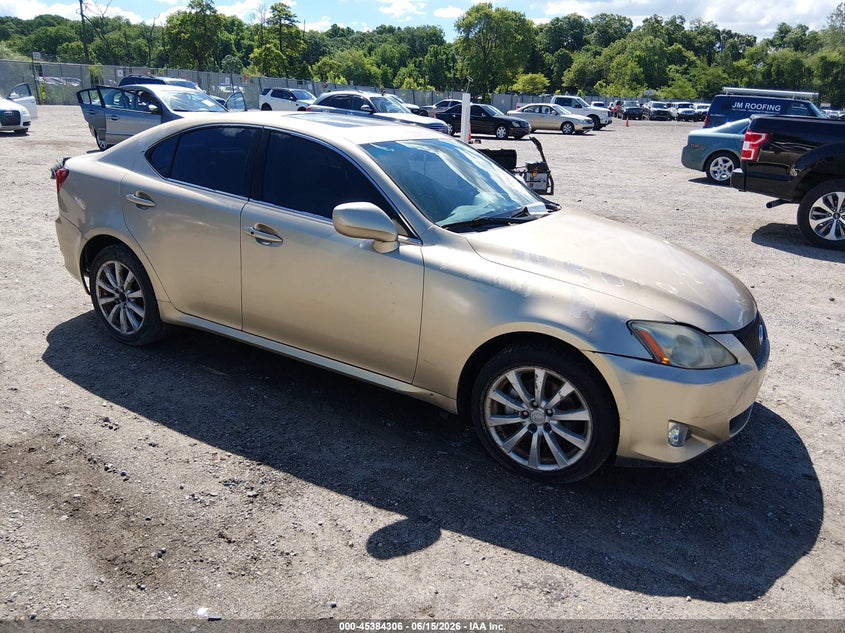 2006 Lexus Is 250 VIN JTHCK262465002999 IAAI salvage auction — NORMAL WEAR, Salvage (Texas), sold $500 on 2026-07-28 (photo 1)