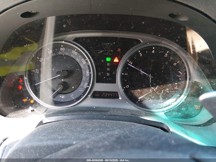 2006 Lexus Is 250 VIN JTHCK262465002999 IAAI salvage auction — NORMAL WEAR, Salvage (Texas), sold $500 on 2026-07-28 (photo 7)