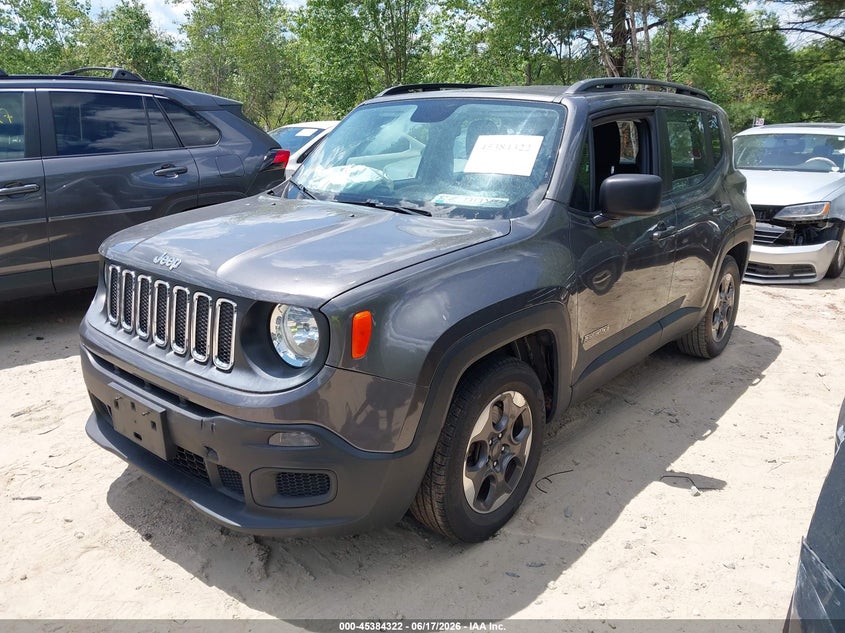 2016 Jeep Renegade VIN ZACCJAAT0GPC59410 IAAI salvage auction — FRONT END, Clear (Massachusetts), sold $1,650 on 2026-07-07 (photo 2)