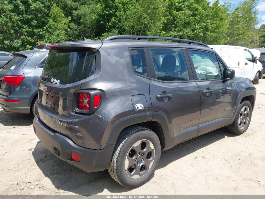 2016 Jeep Renegade VIN ZACCJAAT0GPC59410 IAAI salvage auction — FRONT END, Clear (Massachusetts), sold $1,650 on 2026-07-07 (photo 4)