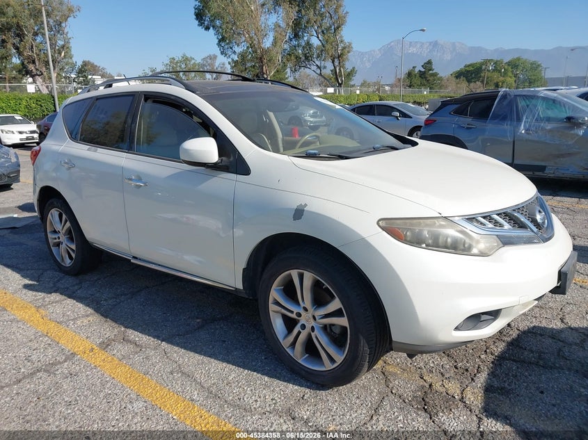 2011 Nissan Murano VIN JN8AZ1MUXBW053807 IAAI salvage auction — LEFT SIDE, Salvage (California), sold $325 on 2026-07-16 (photo 1)