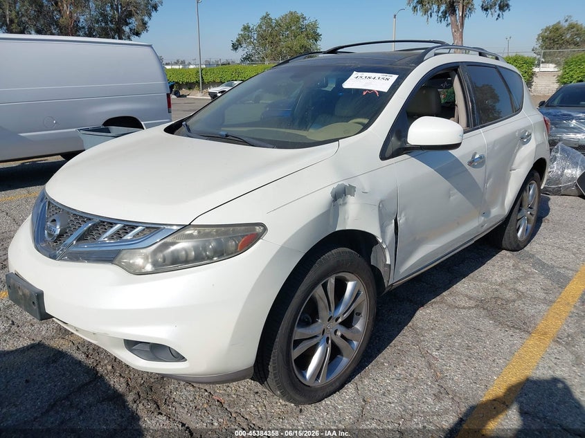 2011 Nissan Murano VIN JN8AZ1MUXBW053807 IAAI salvage auction — LEFT SIDE, Salvage (California), sold $325 on 2026-07-16 (photo 2)