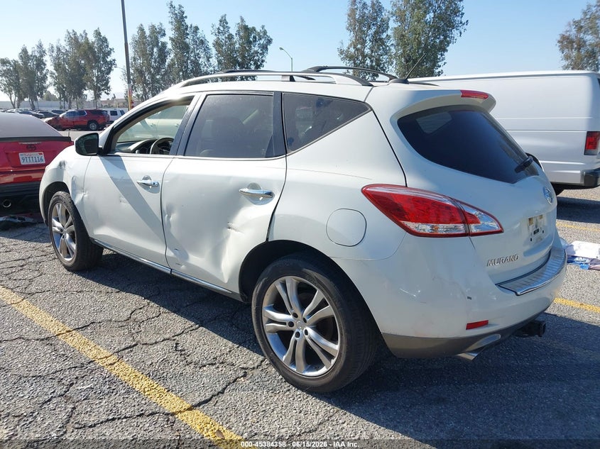 2011 Nissan Murano VIN JN8AZ1MUXBW053807 IAAI salvage auction — LEFT SIDE, Salvage (California), sold $325 on 2026-07-16 (photo 3)