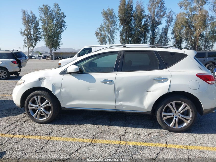 2011 Nissan Murano VIN JN8AZ1MUXBW053807 IAAI salvage auction — LEFT SIDE, Salvage (California), sold $325 on 2026-07-16 (photo 6)