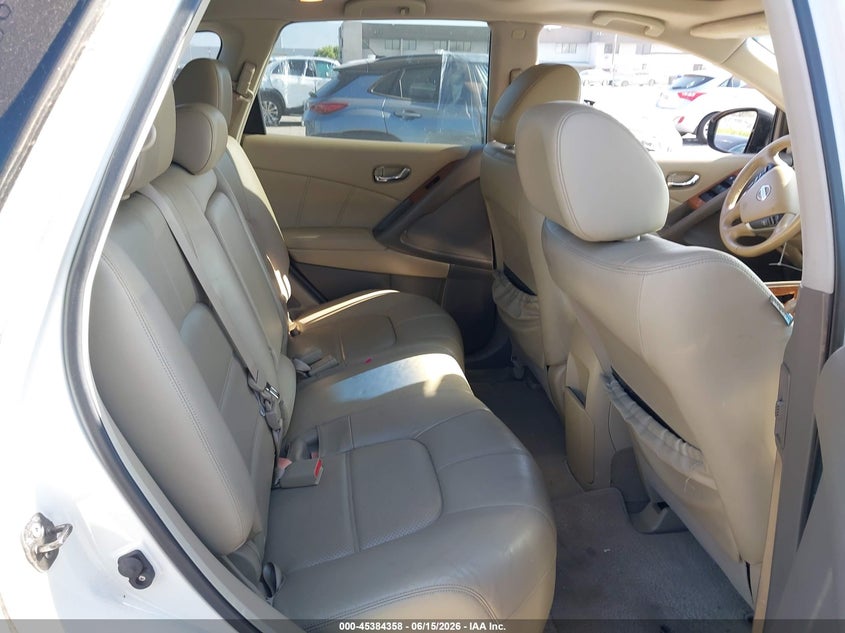 2011 Nissan Murano VIN JN8AZ1MUXBW053807 IAAI salvage auction — LEFT SIDE, Salvage (California), sold $325 on 2026-07-16 (photo 8)