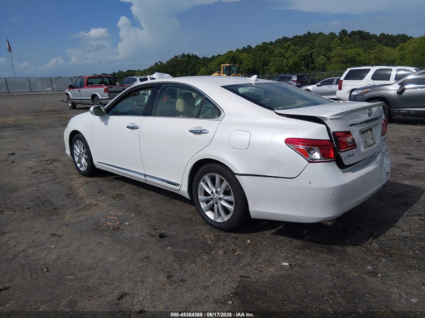 2010 Lexus Es 350 VIN JTHBK1EG4A2389745 IAAI salvage auction — REAR END, Salvage (Mississippi), sold $925 on 2026-07-08 (photo 3)