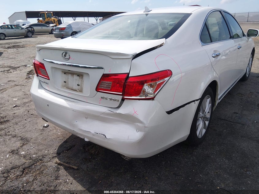 2010 Lexus Es 350 VIN JTHBK1EG4A2389745 IAAI salvage auction — REAR END, Salvage (Mississippi), sold $925 on 2026-07-08 (photo 6)