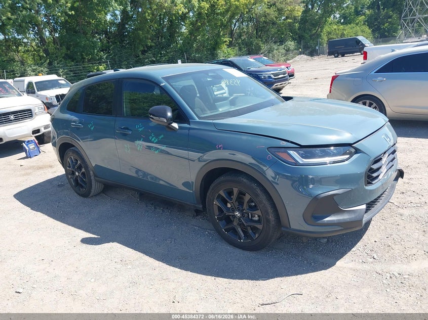 2024 Honda Hr-v VIN 3CZRZ2H5XRM737297 IAAI salvage auction — FRONT & REAR, Salvage (Indiana), sold $7,000 on 2026-07-18 (photo 1)