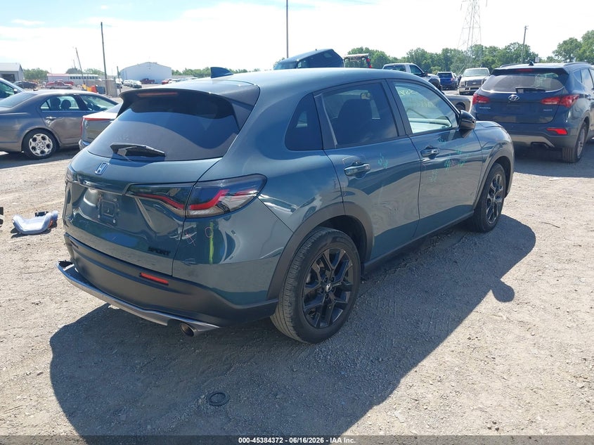 2024 Honda Hr-v VIN 3CZRZ2H5XRM737297 IAAI salvage auction — FRONT & REAR, Salvage (Indiana), sold $7,000 on 2026-07-18 (photo 4)