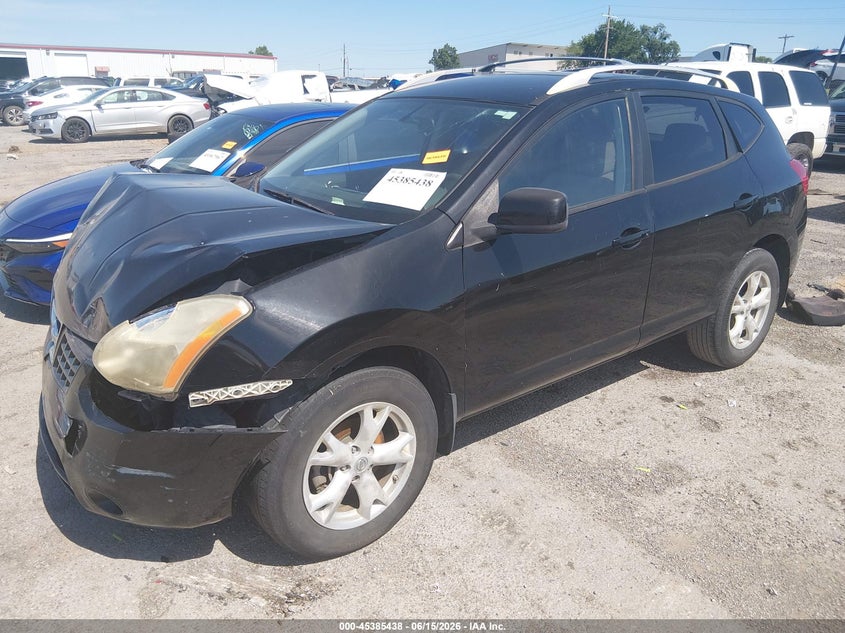 2008 Nissan Rogue VIN JN8AS58T88W300120 IAAI salvage auction — FRONT END, Junk (Oklahoma), sold $400 on 2026-07-14 (photo 2)