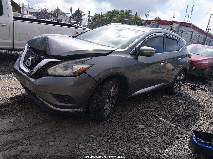 2015 Nissan Murano VIN 5N1AZ2MH9FN252990 IAAI salvage auction — RIGHT FRONT, Salvage (West Virginia), sold $2,300 on 2026-09-11 (photo 2)