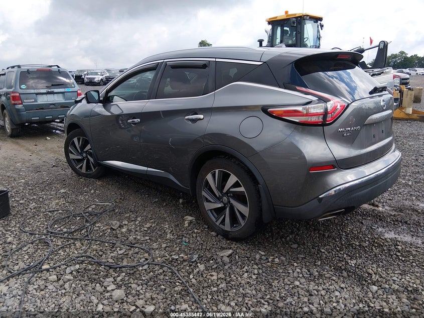 2015 Nissan Murano VIN 5N1AZ2MH9FN252990 IAAI salvage auction — RIGHT FRONT, Salvage (West Virginia), sold $2,300 on 2026-09-11 (photo 3)