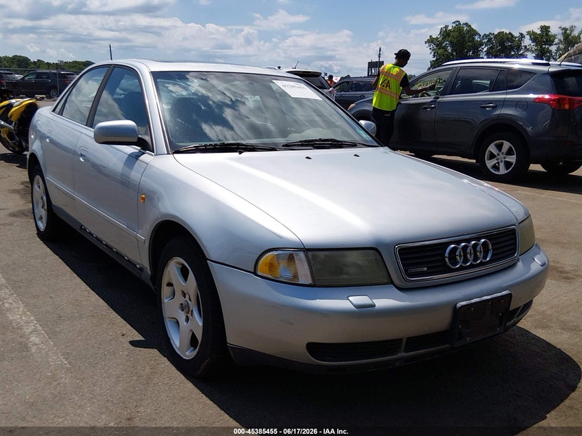 1999 Audi A4 VIN WAUED28D6XA026424 IAAI salvage auction — LEFT & RIGHT, Clear (New Jersey), sold $450 on 2026-07-13 (photo 1)