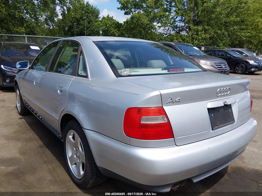 1999 Audi A4 VIN WAUED28D6XA026424 IAAI salvage auction — LEFT & RIGHT, Clear (New Jersey), sold $450 on 2026-07-13 (photo 3)
