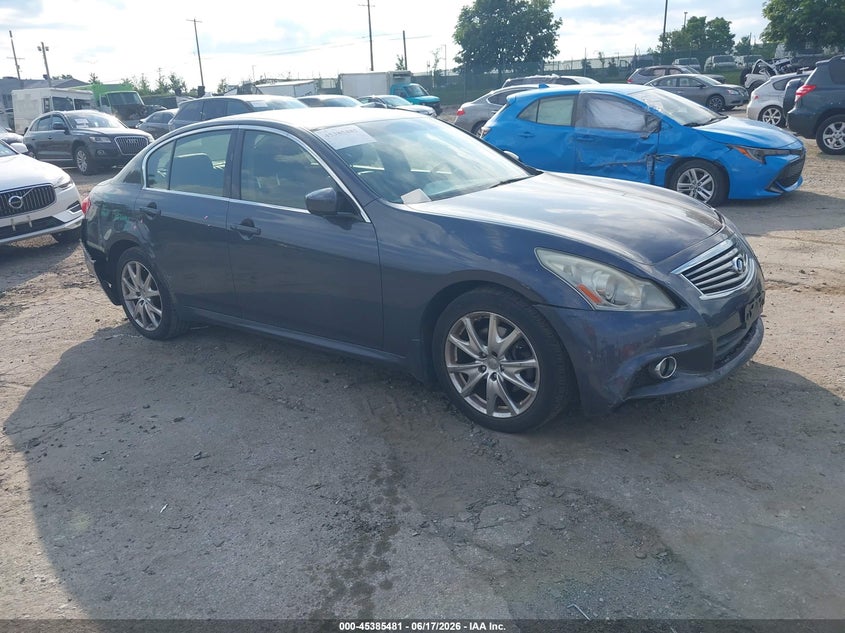 2013 Infiniti G VIN JN1CV6AR9DM759598 IAAI salvage auction — REAR END, Salvage (Pennsylvania), sold $1,200 on 2026-07-07 (photo 1)