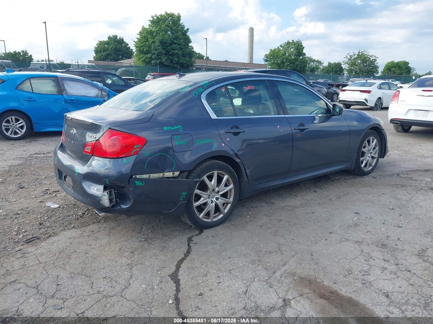 2013 Infiniti G VIN JN1CV6AR9DM759598 IAAI salvage auction — REAR END, Salvage (Pennsylvania), sold $1,200 on 2026-07-07 (photo 4)