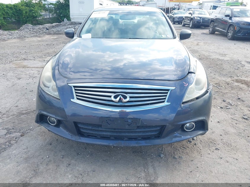 2013 Infiniti G VIN JN1CV6AR9DM759598 IAAI salvage auction — REAR END, Salvage (Pennsylvania), sold $1,200 on 2026-07-07 (photo 6)