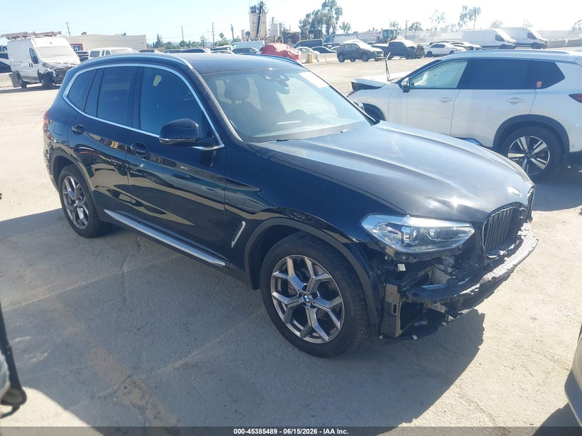 2021 BMW X3 VIN 5UXTY3C03M9H51194 IAAI salvage auction — FRONT END, Salvage (California), sold $8,800 on 2026-07-10 (photo 1)