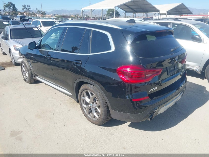 2021 BMW X3 VIN 5UXTY3C03M9H51194 IAAI salvage auction — FRONT END, Salvage (California), sold $8,800 on 2026-07-10 (photo 3)