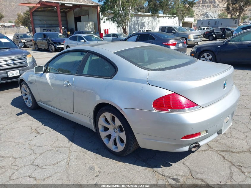 2007 BMW 6 series VIN WBAEH13597CR53209 IAAI salvage auction — NORMAL WEAR, Clear - Dealer Only (California), sold $550 on 2026-07-21 (photo 3)