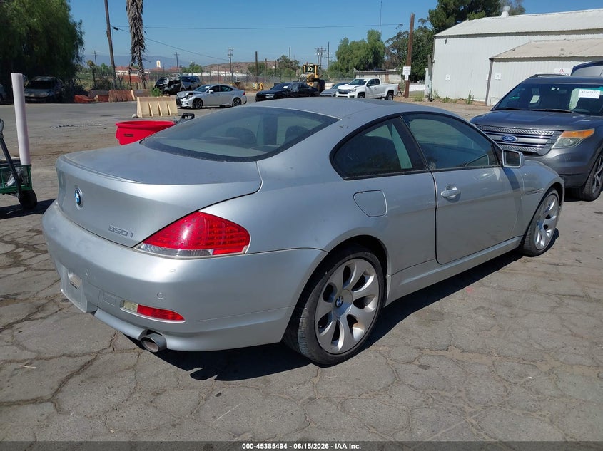 2007 BMW 6 series VIN WBAEH13597CR53209 IAAI salvage auction — NORMAL WEAR, Clear - Dealer Only (California), sold $550 on 2026-07-21 (photo 4)