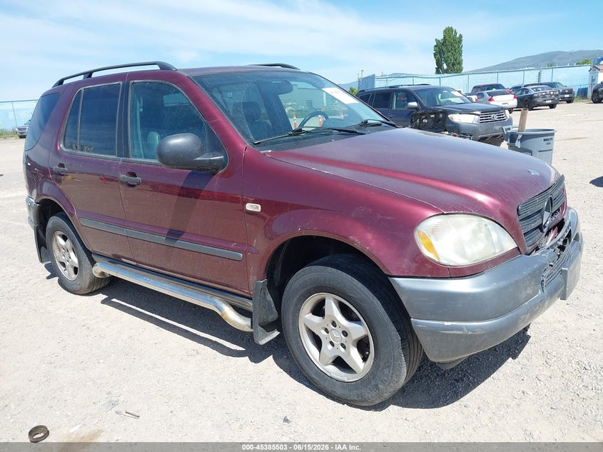 1999 Mercedes-benz M-klasse VIN 4JGAB54E5XA098718 IAAI salvage auction — FRONT END, Clear (Montana), sold $400 on 2026-08-06 (photo 1)