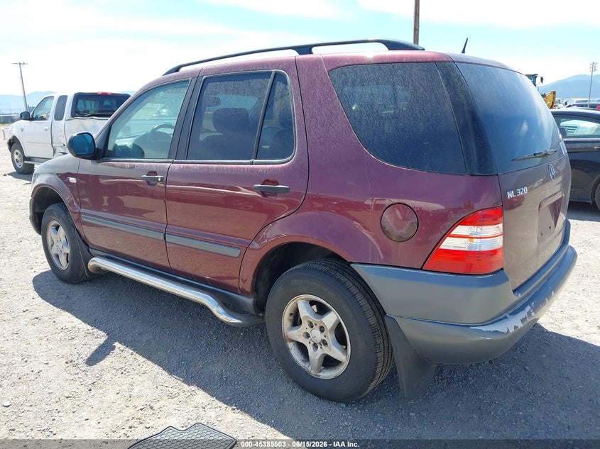 1999 Mercedes-benz M-klasse VIN 4JGAB54E5XA098718 IAAI salvage auction — FRONT END, Clear (Montana), sold $400 on 2026-08-06 (photo 3)