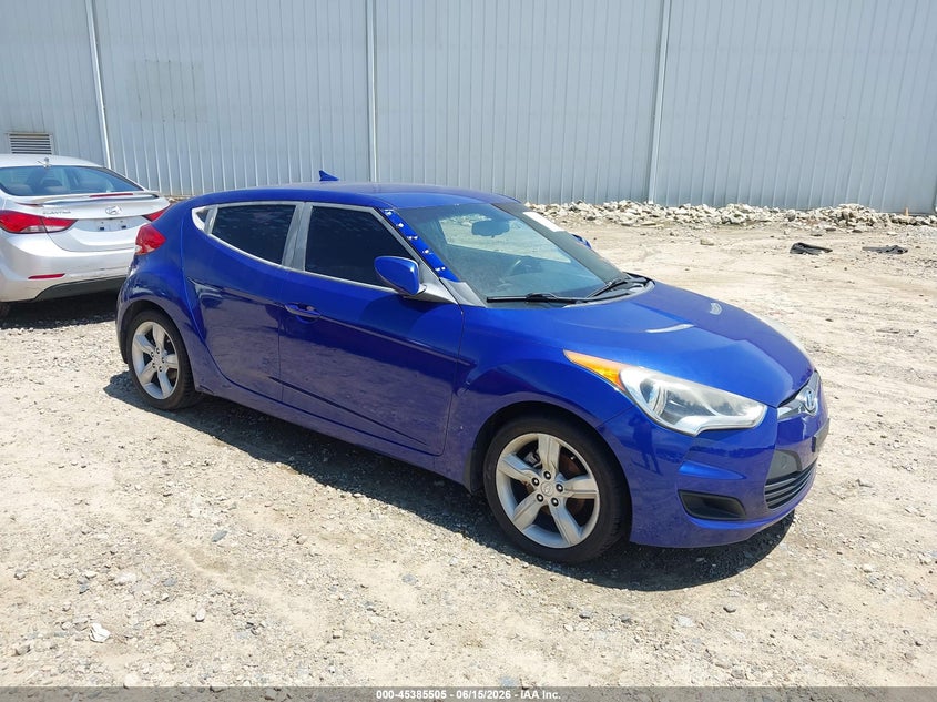 2012 Hyundai Veloster VIN KMHTC6ADXCU020709 IAAI salvage auction — NORMAL WEAR, Repossession Paperwork (Georgia), sold $1,200 on 2026-07-16 (photo 1)