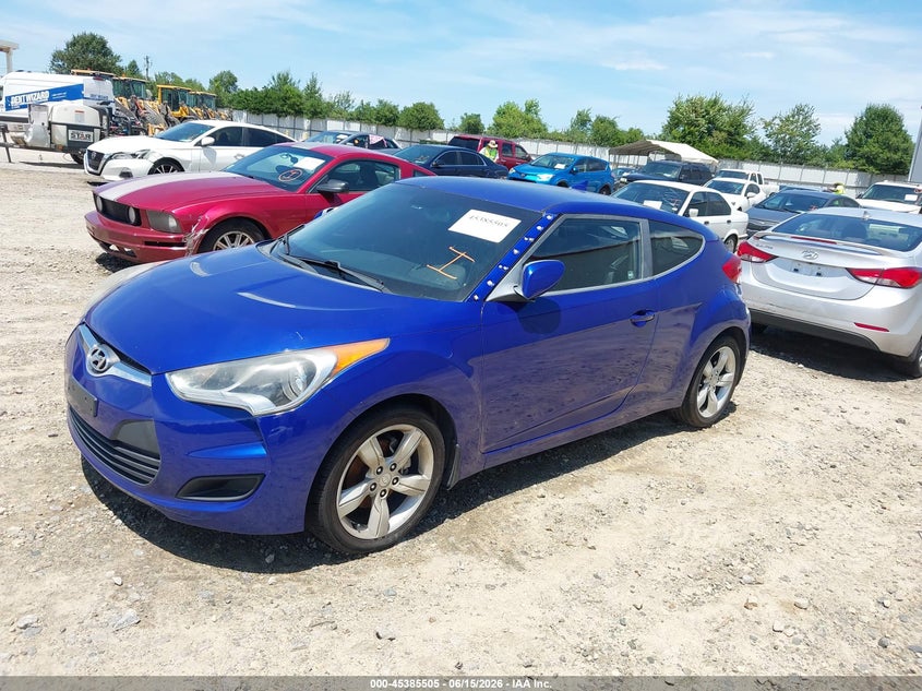 2012 Hyundai Veloster VIN KMHTC6ADXCU020709 IAAI salvage auction — NORMAL WEAR, Repossession Paperwork (Georgia), sold $1,200 on 2026-07-16 (photo 2)