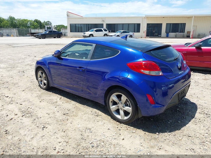 2012 Hyundai Veloster VIN KMHTC6ADXCU020709 IAAI salvage auction — NORMAL WEAR, Repossession Paperwork (Georgia), sold $1,200 on 2026-07-16 (photo 3)