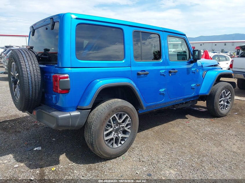 2026 Jeep Wrangler / VIN 1C4PJXEN4TW269175 IAAI salvage auction — Side, Enterprise Vehicles Clear Only (Washington), sold $9,100 on 2026-06-24 (photo 4)