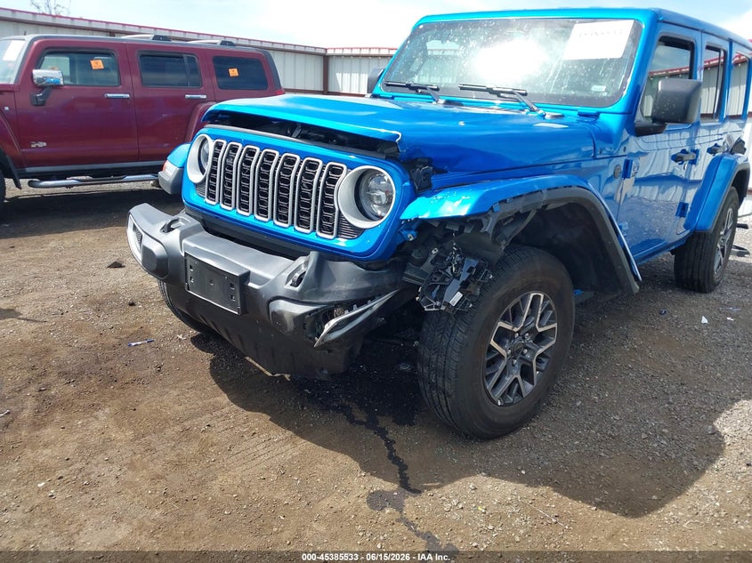 2026 Jeep Wrangler / VIN 1C4PJXEN4TW269175 IAAI salvage auction — Side, Enterprise Vehicles Clear Only (Washington), sold $9,100 on 2026-06-24 (photo 6)