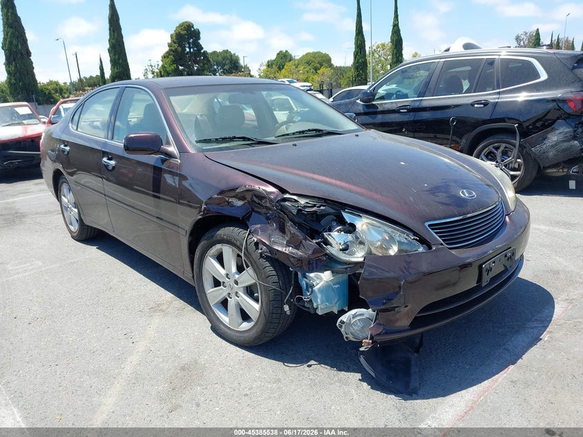 2005 Lexus ES VIN JTHBA30G955127259 IAAI salvage auction — RIGHT FRONT, Salvage (California), sold $1,050 on 2026-07-09 (photo 1)