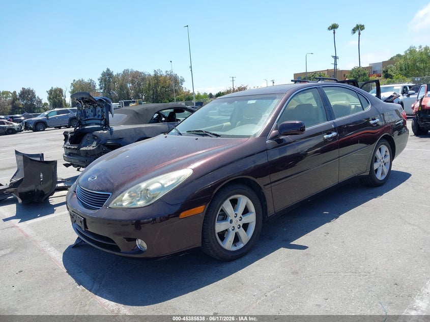 2005 Lexus ES VIN JTHBA30G955127259 IAAI salvage auction — RIGHT FRONT, Salvage (California), sold $1,050 on 2026-07-09 (photo 2)
