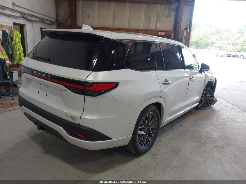 2026 Lexus Tx VIN 5TDAAAB65TS067770 IAAI salvage auction — RIGHT FRONT, Salvage Title, sold $18,700 on 2026-07-30 (photo 4)