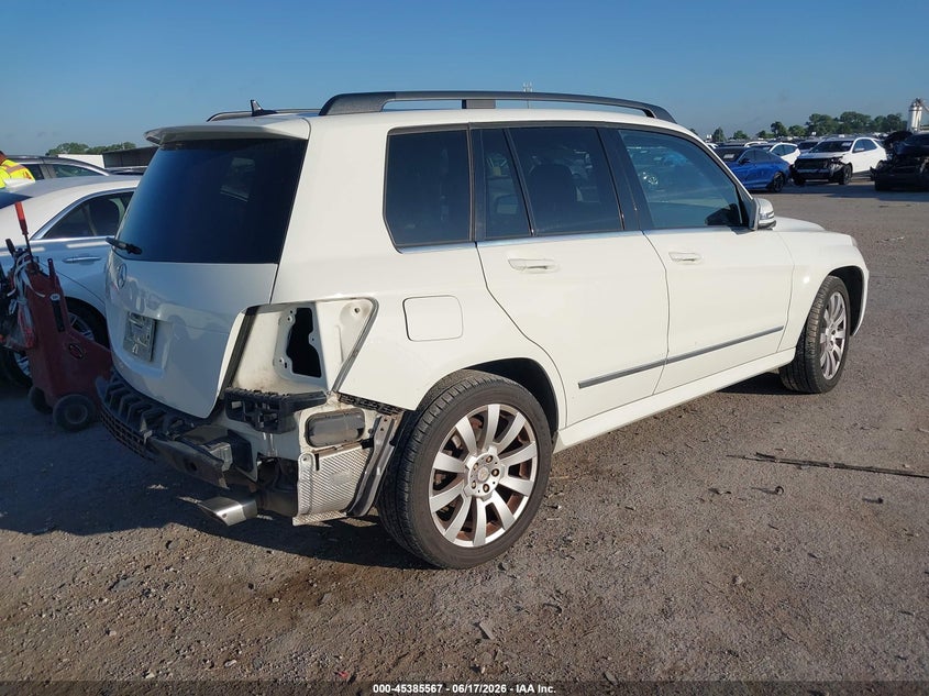 2012 Mercedes-benz Glk-klasse VIN WDCGG5GB6CF835725 IAAI salvage auction — REAR END, Original (Texas), sold $2,200 on 2026-08-13 (photo 4)