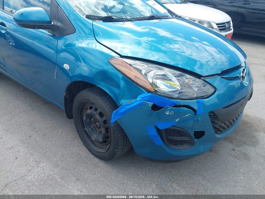 2012 Mazda 2 VIN JM1DE1KY3C0151138 IAAI salvage auction — RIGHT FRONT, Original (Ohio), sold $375 on 2026-07-14 (photo 6)