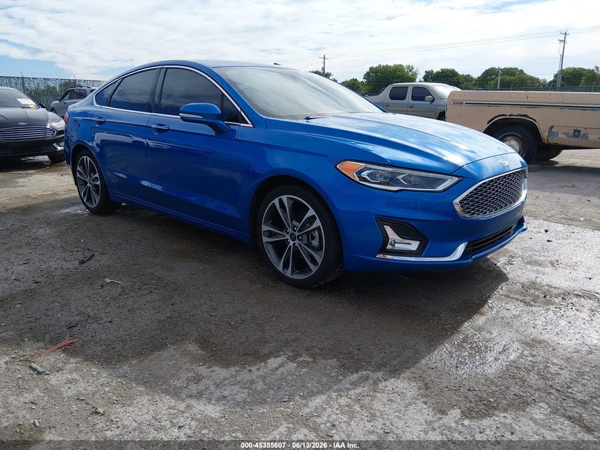 2019 Ford Fusion VIN 3FA6P0K91KR265701 — IAAI salvage auction photo