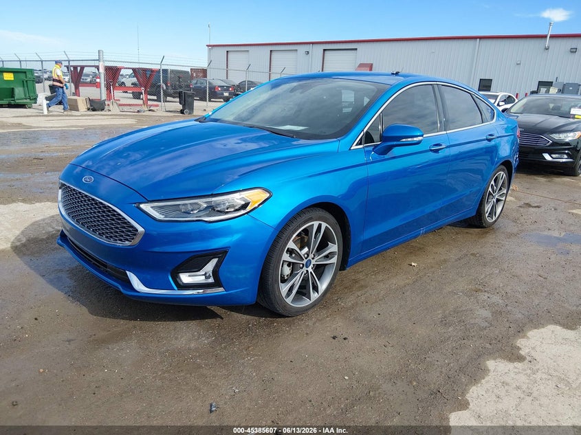 2019 Ford Fusion VIN 3FA6P0K91KR265701 IAAI salvage auction — HAIL, Salvage Title, sold $7,400 on 2026-07-31 (photo 2)