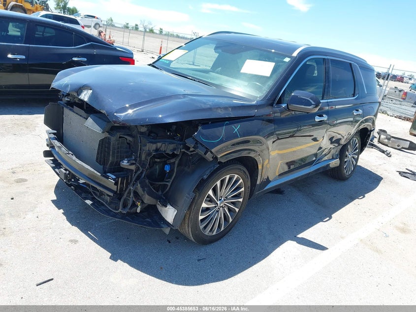 2024 Hyundai Palisade VIN KM8R7DGE5RU732265 IAAI salvage auction — FRONT END, Salvage (Iowa), sold $9,300 on 2026-07-28 (photo 2)
