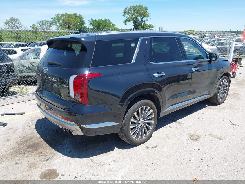 2024 Hyundai Palisade VIN KM8R7DGE5RU732265 IAAI salvage auction — FRONT END, Salvage (Iowa), sold $9,300 on 2026-07-28 (photo 4)